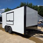 8.5 x 14 TA3 Flat Nose Screwless Enclosed Trailer