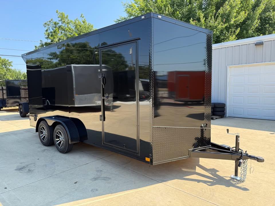 7x16 V-Nose Enclosed/Cargo Trailer