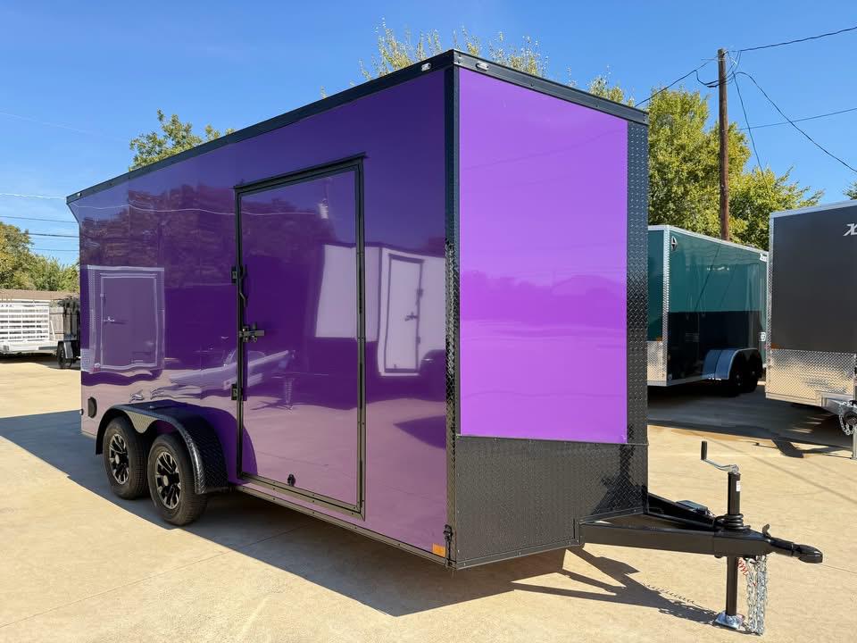 7x16 V-Nose Enclosed/Cargo Trailer