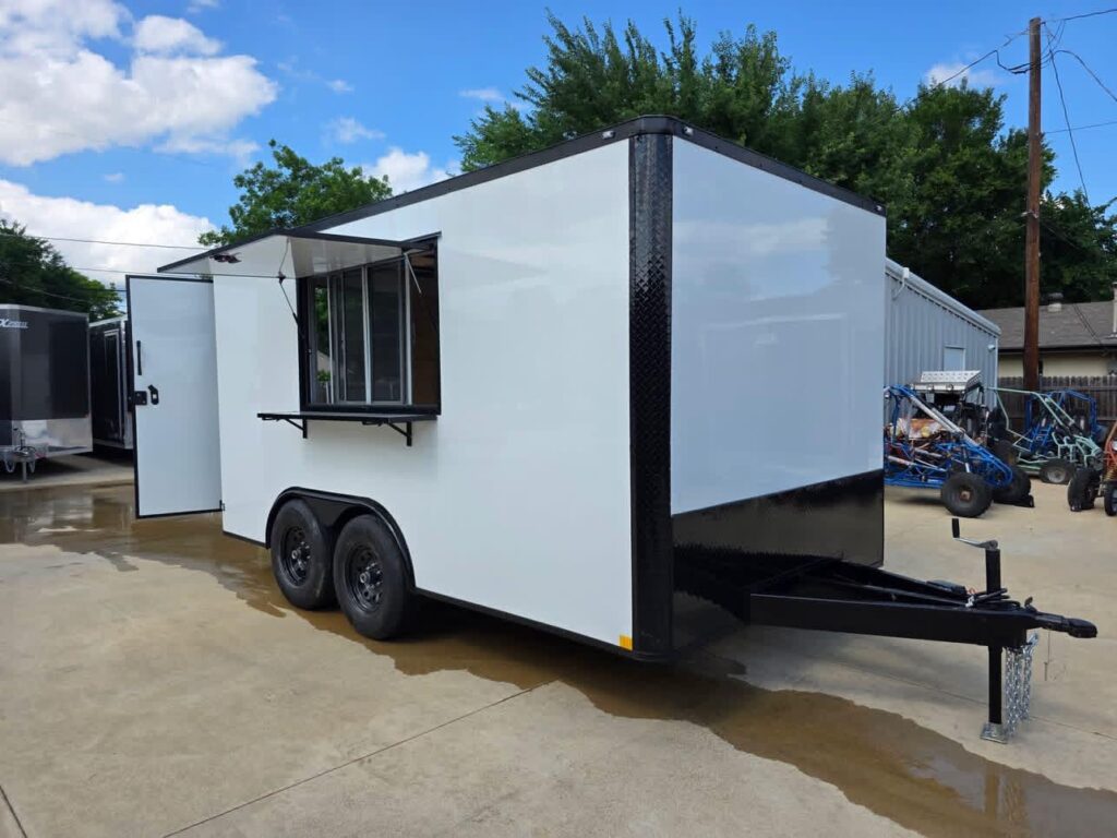 8.5 x 14 TA3 Flat Nose Screwless Enclosed Trailer