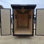 2026 5x10 SA V-Nose Enclosed Cargo Trailer - Tan