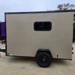 2026 5x10 SA V-Nose Enclosed Cargo Trailer - Tan