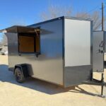 2026 6x12 SA V-Nose Vending Enclosed Trailer - Gray