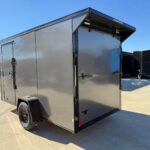 2026 6x12 SA V-Nose Vending Enclosed Trailer - Gray