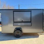 2026 6x12 SA V-Nose Vending Enclosed Trailer - Gray