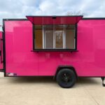 2026 6x12 SA V-Nose Vending Enclosed Trailer - Pink