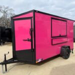 2026 6x12 SA V-Nose Vending Enclosed Trailer - Pink