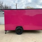 2026 6x12 SA V-Nose Vending Enclosed Trailer - Pink