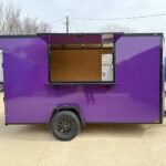 2026 6x12 SA V-Nose Vending Enclosed Trailer - Purple