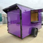 2026 6x12 SA V-Nose Vending Enclosed Trailer - Purple