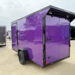 2026 6x12 SA V-Nose Vending Enclosed Trailer - Purple