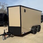 2026 6x12 SA V-Nose Enclosed Cargo Trailer Slant - Gray