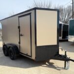2026 6x12 SA V-Nose Enclosed Cargo Trailer Slant - Gray