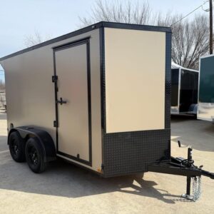 2026 6x12 SA V-Nose Enclosed Cargo Trailer Slant - Gray