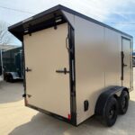 2026 6x12 SA V-Nose Enclosed Cargo Trailer Slant - Gray