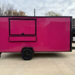 2026 6x14 SA Flat Nose Concession Trailer - Pink
