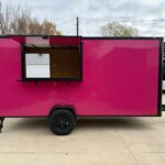 2026 6x14 SA Flat Nose Concession Trailer - Pink