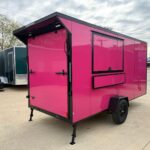 2026 6x14 SA Flat Nose Concession Trailer - Pink