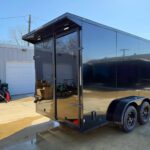 2026 7x16 V-Nose Enclosed Cargo Trailer Barn Doors