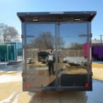 2026 7x16 V-Nose Enclosed Cargo Trailer Barn Doors