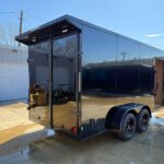 2026 7x16 V-Nose Enclosed Cargo Trailer Barn Doors