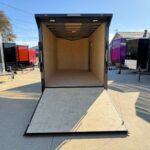 2026 7x16 V-Nose Enclosed Cargo Trailer - Black