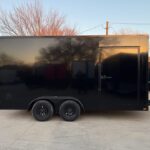 2026 7x16 TA Screwless Enclosed Trailer Premium - Black