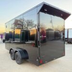 2026 7x16 TA Screwless Enclosed Trailer Premium - Black