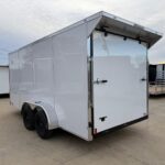 2026 7x16 V-Nose Enclosed Cargo Trailer - White