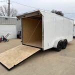 2026 7x16 V-Nose Enclosed Cargo Trailer - White