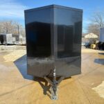2026 6x12 SA V-Nose Vending Enclosed Trailer - Black