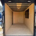 2026 6x12 SA V-Nose Vending Enclosed Trailer - Black
