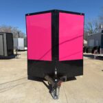 2026 7x18 V-Nose Enclosed Cargo Trailer - Pink