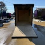2026 6x12 SA V-Nose Vending Enclosed Trailer - Black