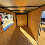 2026 6x12 SA V-Nose Vending Enclosed Trailer - Black