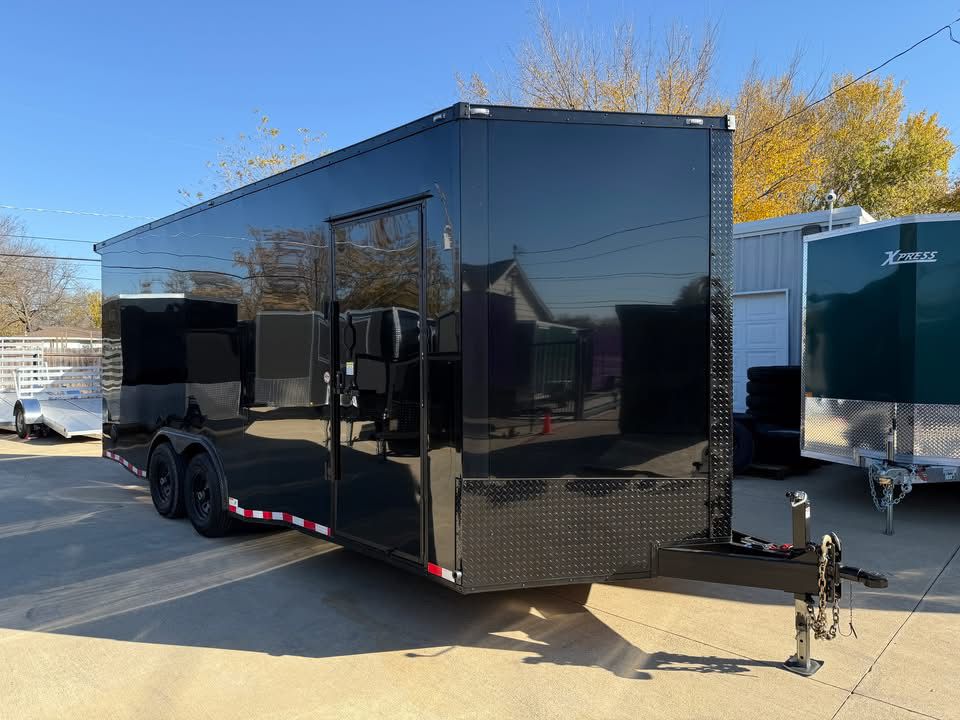 2026 8.5x20 TA3 Screwless Enclosed Trailer - Black