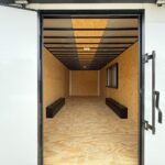 2026 8.5x20 TA3 Flat Nose Vending Trailer - White