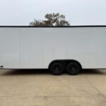 2026 8.5x20 TA3 Flat Nose Vending Trailer - White